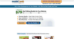 Desktop Screenshot of model2web.com