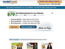 Tablet Screenshot of model2web.com